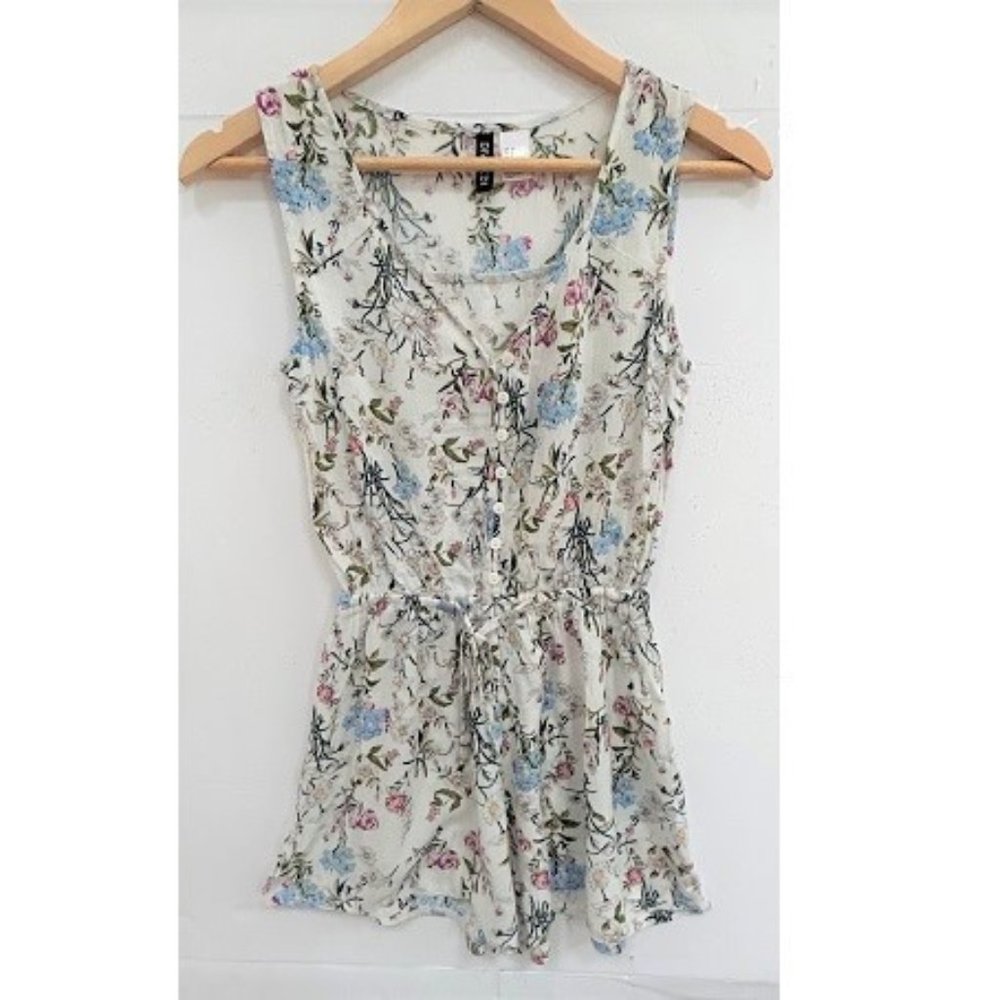 H&M Floral Button Up Romper